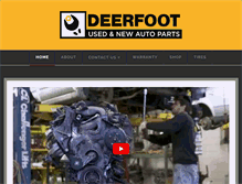 Tablet Screenshot of deerfootautoparts.com